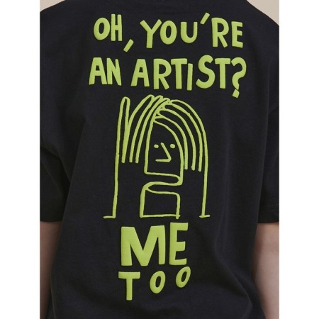 T -shirt for boys, height 128 cm, black color-2