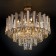 Coda chandelier, 9x60W E14, color gold