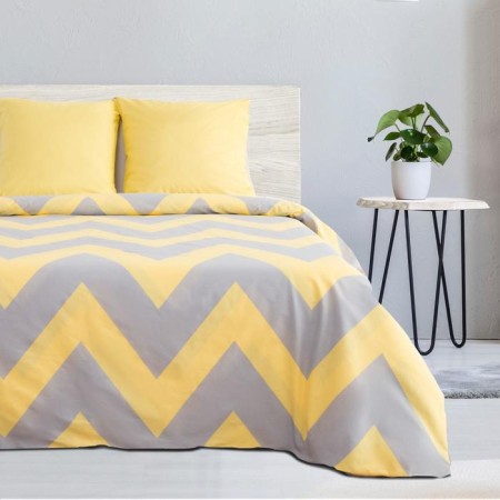 Bed linen Ethel 2 joint venture "Yellow Chevron" 175x215, 200x220, 70x70-2 pcs-2