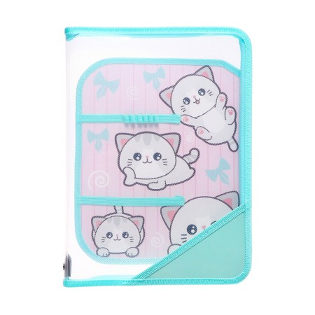 Labor folder A4, 325 x 230 x 25 mm, lightning around, folding bar, plastic, PTR-1, calligrata "Funny Persians"-3
