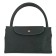 Household bag VX002-00312, black color, textiles with genuine leather inserts, 58x17x32 cm