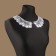 Collar sewing, guipyur, 21 × 6.5 cm, white color