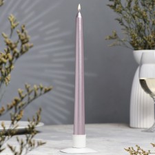 Antique candle, 2.3x 25 cm, varnished, pink gold