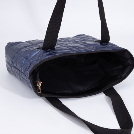 Zipper bag with lightning, blue color-4