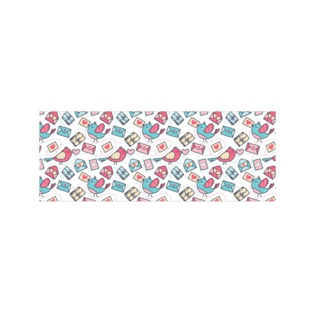 Basket for toys "Birds with a letter, size 35x35 cm-1