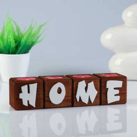 Summarks for the interior "Home", Color: "Mokko", 4 pieces, 6x6x6 cm, cherry aroma-4