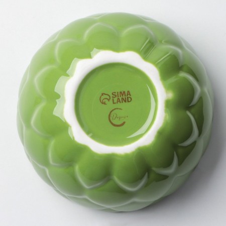 Ceramic “Artishki” sauce, 10 cm, 250 ml, green color-4