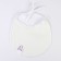 Badion of children 18x18 cm., Microfiber with PVC coating "Vitosha", white