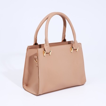 Bag Female Tout with zipper, beige color-1