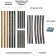 Coal, Mix Set for Faber-Castell Pit® Monochrome Charcoal graphics, 24 pieces