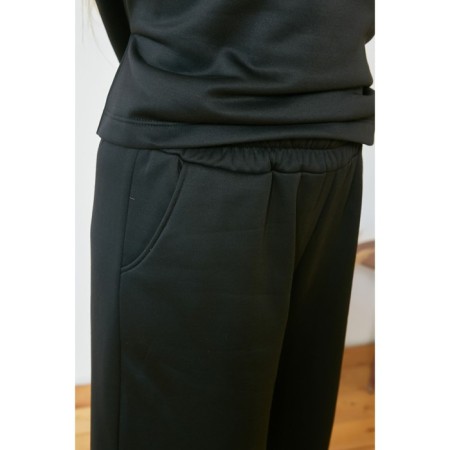 Female suit, size 56, black color-5