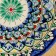 Plate of the Rishtan ceramics "Flowers", blue, flat, 17 cm, mix