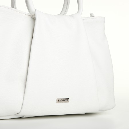 Women's bag with lightning, white color-3