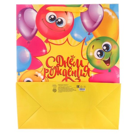 Gift laminated vertical, packaging, “Fun birthday!”, Ml 23 x 27 x 11.5 cm-6