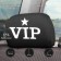 VIP headrest covers, black, set 2 pcs