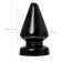 Anal plug Toyfa Popo Pleasure Draco α, cone, PVC, 95x180 mm, black color