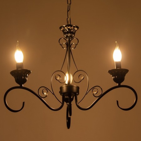 Azazel chandelier 3XE14 40W black and gold 57x57x39.5-98 cm Bayerlux-3