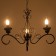 Azazel chandelier 3XE14 40W black and gold 57x57x39.5-98 cm Bayerlux