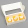 Box with a window for roll, white, 26 x 10 x 8 cm