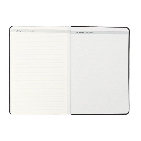 Diary Initiated Escalada A5, 160 sheets, hard cover, artificial leather, block, embossing, block 70g/m2, black-12