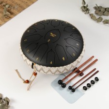 Musical instrument Glucophone Music Life, Black, 15 petals, 33 cm