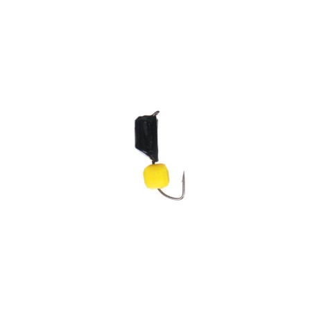 Mormyshka column black, red eye + cheese cube, weight 1.4 g-1