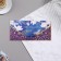 Money envelope "Happy Birthday!" Cutting off, congregation, embossing, leaves, 9.3x19 cm
