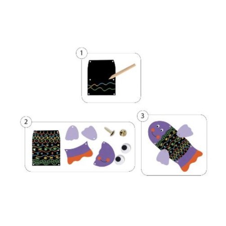 Set for creating paintings by DJeco "Funny Animals"-2