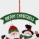 Decorative decoration (suspension) "Santa Claus and a snowman on a car" 40x34 cm