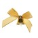 A bell on a pin with a bow for graduation, gold, d = 2.6 cm