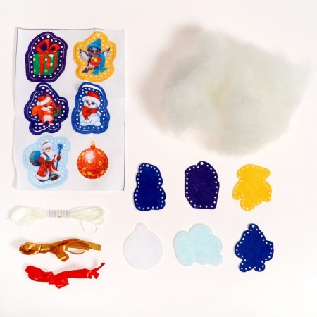 New Year's Eve set for sewing. Fetra toys "New Year! New Year's forest "with perforation-1