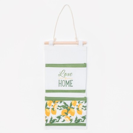 Textile pocket "Love at home" 2 departments, 20x40 cm-1