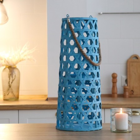 Climber tree "Flashlight. Star weaving" blue 51x16x16 cm-3