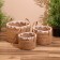 Set of wicker baskets, 3 pcs, 35x35x30 cm