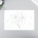 Plastic stencil "dandelions" 24x16 cm