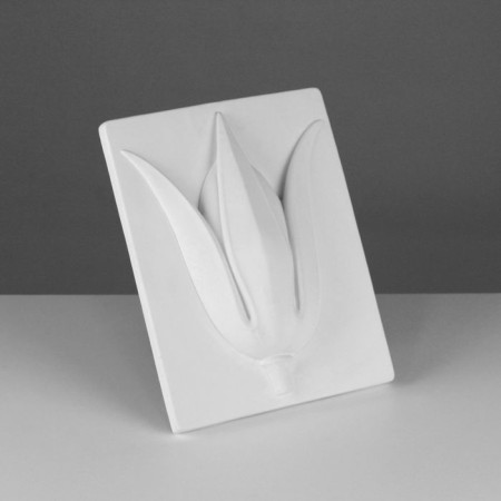Gypsum figure ornament: tulip, 27 x 21 x 6 cm