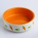 Ceramic bowl with carrots 100 ml 8.8 x 8.8 x 3 cm, orange-white