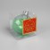 Fir -tree ball "Snowflake", batteries, 1 LED, glow warm white