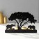 Summary metal for 4 candles "Elephants of Africa" ​​black 13.2x20x6.8 cm