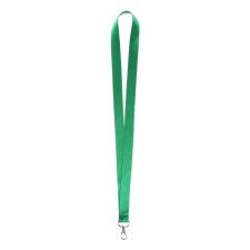 Badge tape width-20 mm, length-90 cm with metal carbine, green