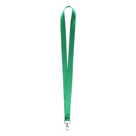 Badge tape width-20 mm, length-90 cm with metal carbine, green