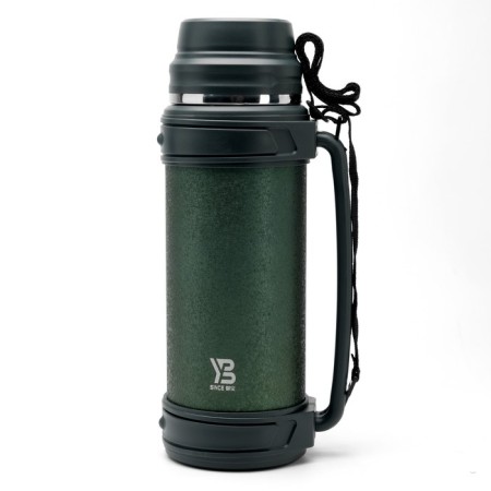 Thermos, 2 l, path "Devis", with a mug, with a strap, retains heat 20 hours, 13.5 x 34 cm, green 71092-5