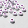 Acrylic bead "heart", 7 × 4 mm, set 10 g, purple color