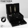 Steam for jewelry "Casket" 2 level, phlock, 24.5 × 17 × 12 cm, black color