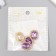 Decor for creativity Metal "Medallion octagonal" Lilac crystal rhinestones 2x1.5 cm