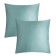 A set of pillowcases Ethel 70x70 cm - 2 pcs, green, 100% cotton, maco -Satin