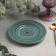 Porcelain Six Porcelain Tramontano, D = 15 cm, green color