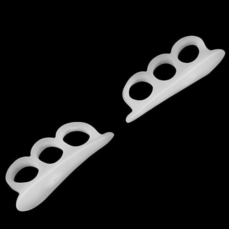 Correctors - separators for the toes, 2 separators, silicone, 7 × 2 cm, pair, white color-3