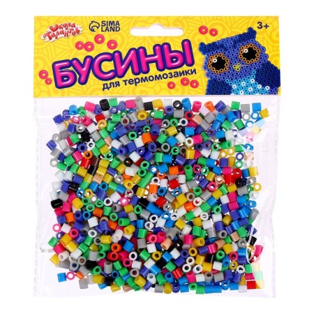Бусины для термомозаики, набор 50 гр, цвета МИКС, d бусины: 5 мм-2