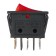 The circuit breaker is three -valve with backlight, red